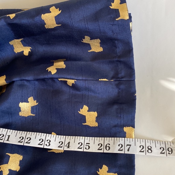 NEW Gymboree Sleeveless Girl 7 Navy Gold Scottie Dog Party Formal Dress Holidays - Picture 8 of 8